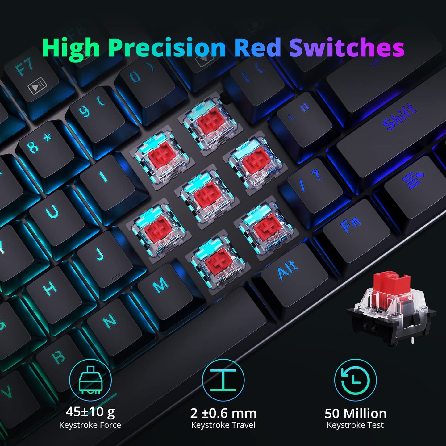 - Mechanical Gaming Keyboard | Redragon Mechanical Keyboard with 105 Programmable Keys -