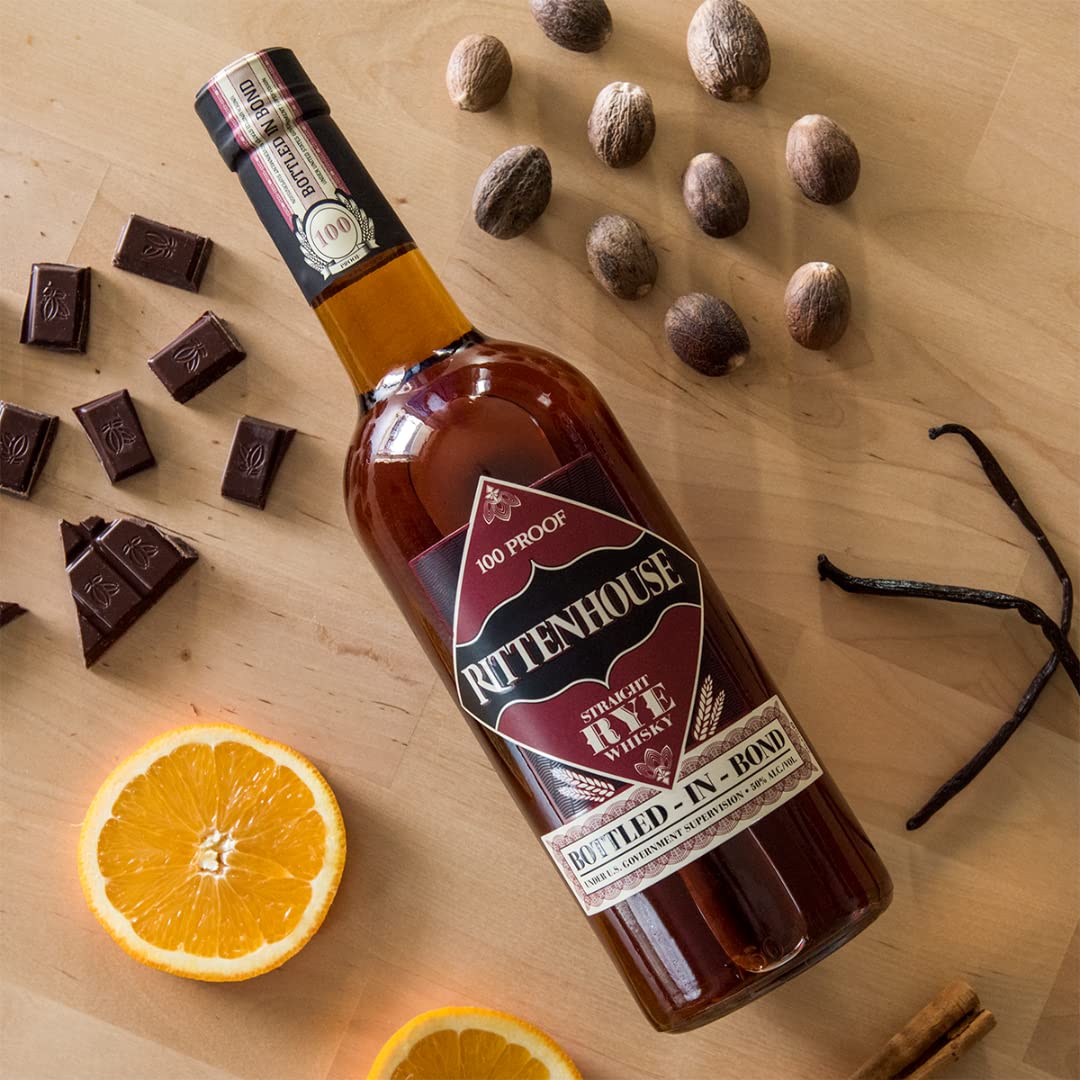 - Rittenhouse Straight Rye Whisky | Bottled-In-Bond | 70cl | 50% ABV -