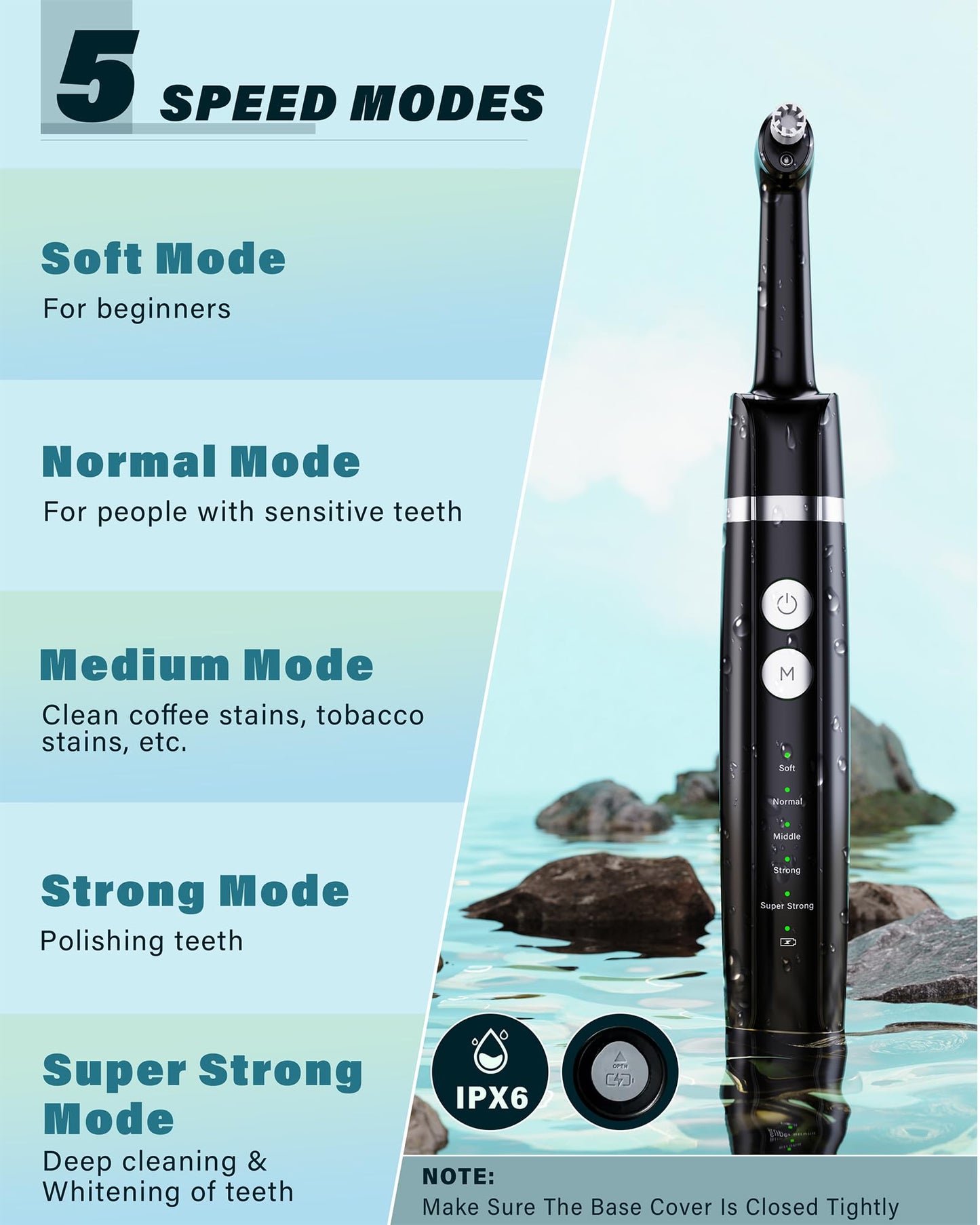 - Tooth Polisher | Trueocity Teeth whitening kit | 5 Modes for Plaque Stain Removal -