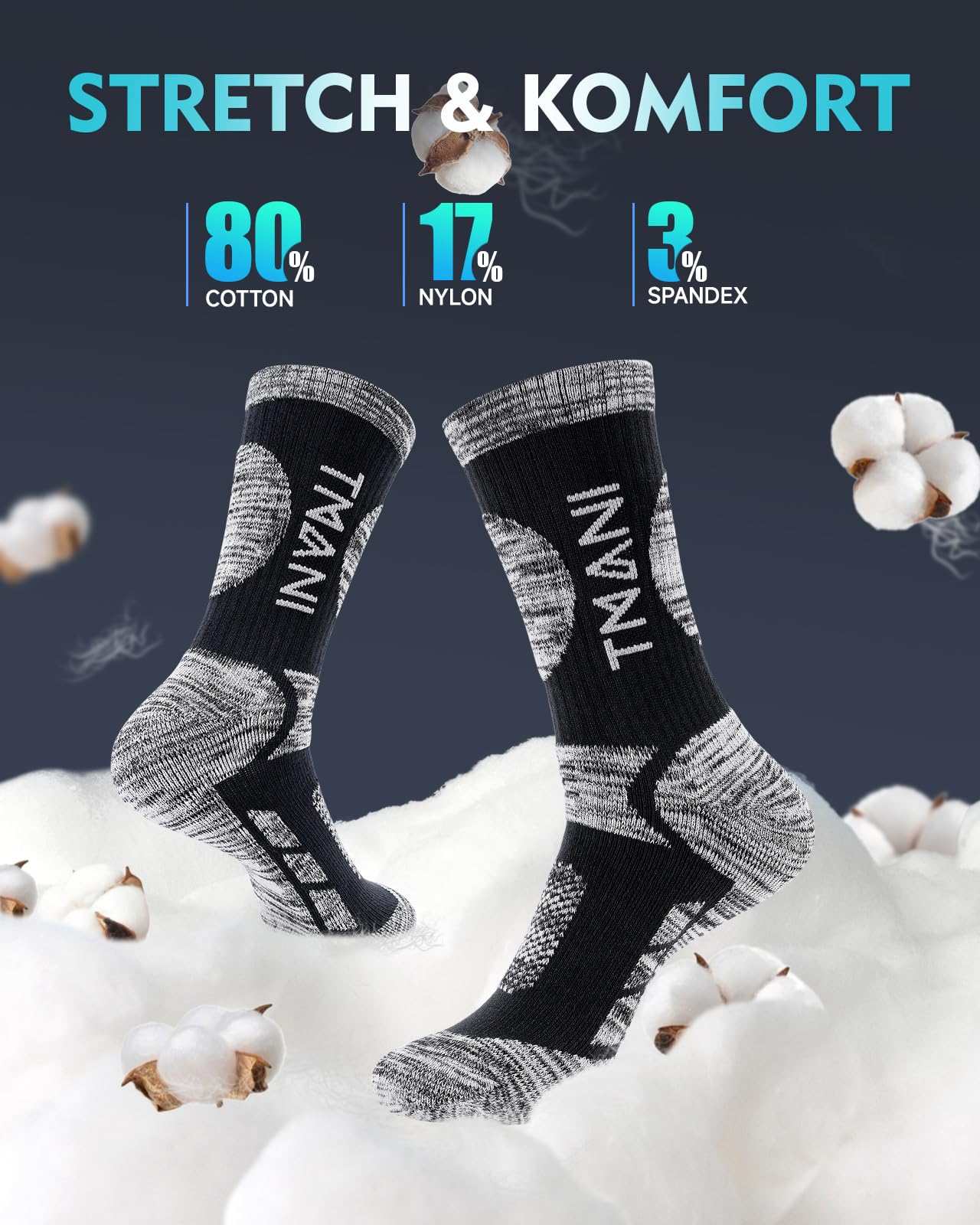 - RUIXUE Mens Sports Socks | Athletic Cushion Walking Socks | Breathable -
