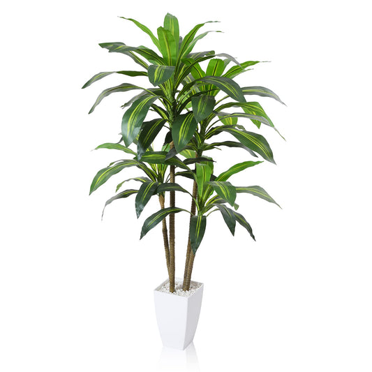 - Fopamtri Artificial Dracaena Tree Decorative Plant 120cm -