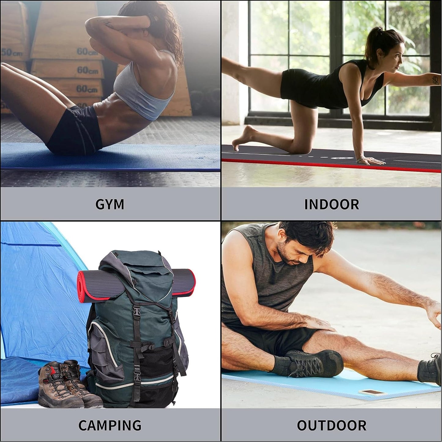 - PROIRON Pilates Mat | Edge Protection | Non-Slip | Yoga Mat -