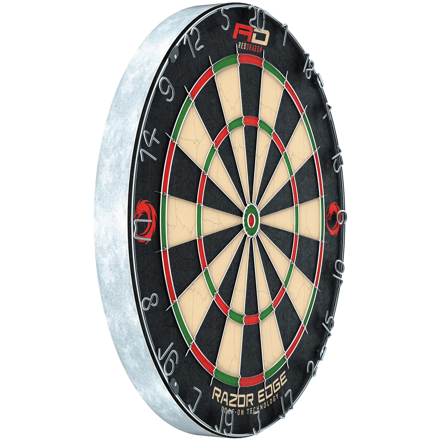 - RED DRAGON RazorEdge | Tournament Approved Professional Standard Premium Bristle Dartboard -