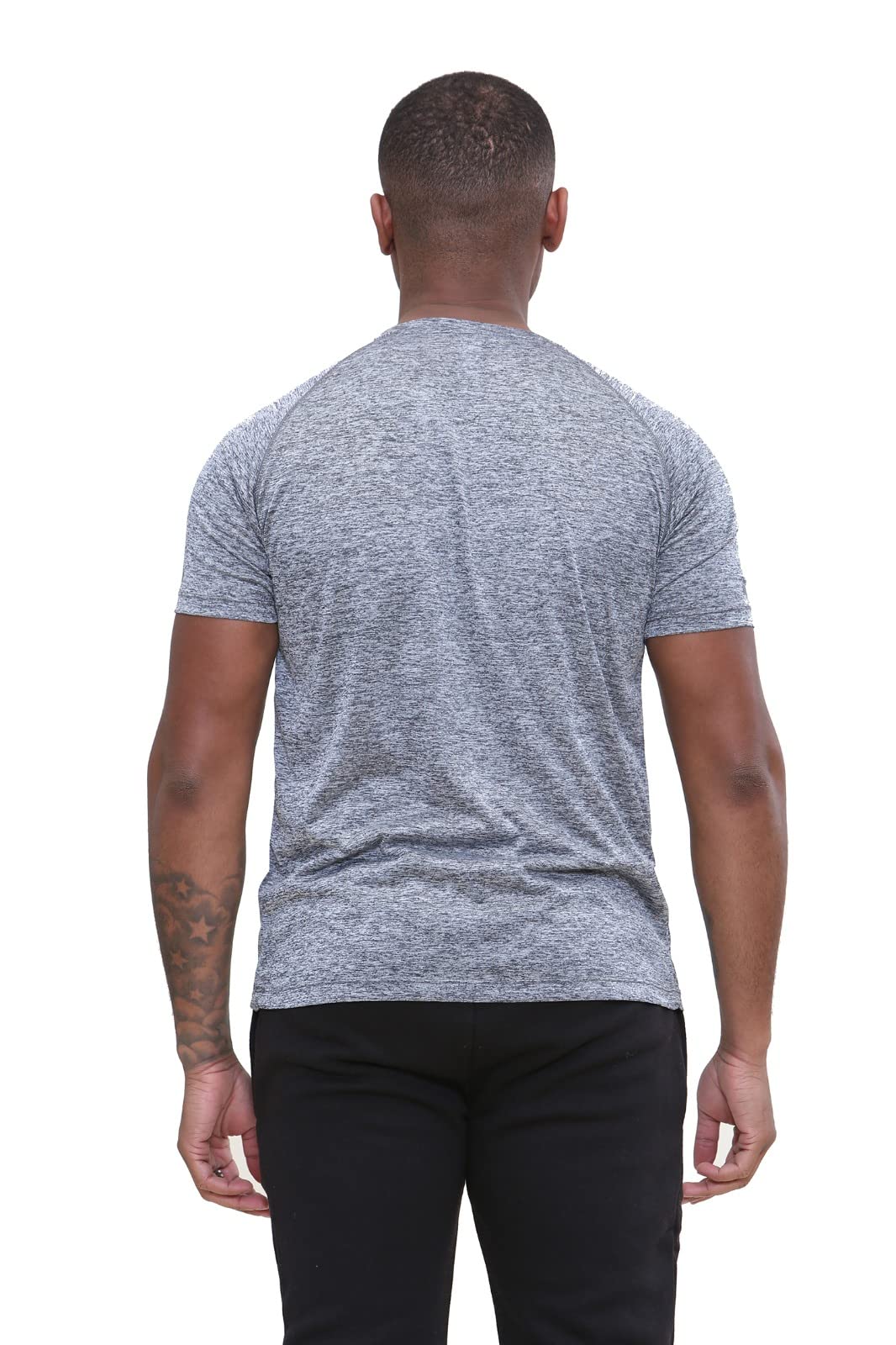 - Pack of 3 Mens Short Sleeve T-Shirts | Workout | Athletic Fit | Moisture Wicking | Fast Drying -