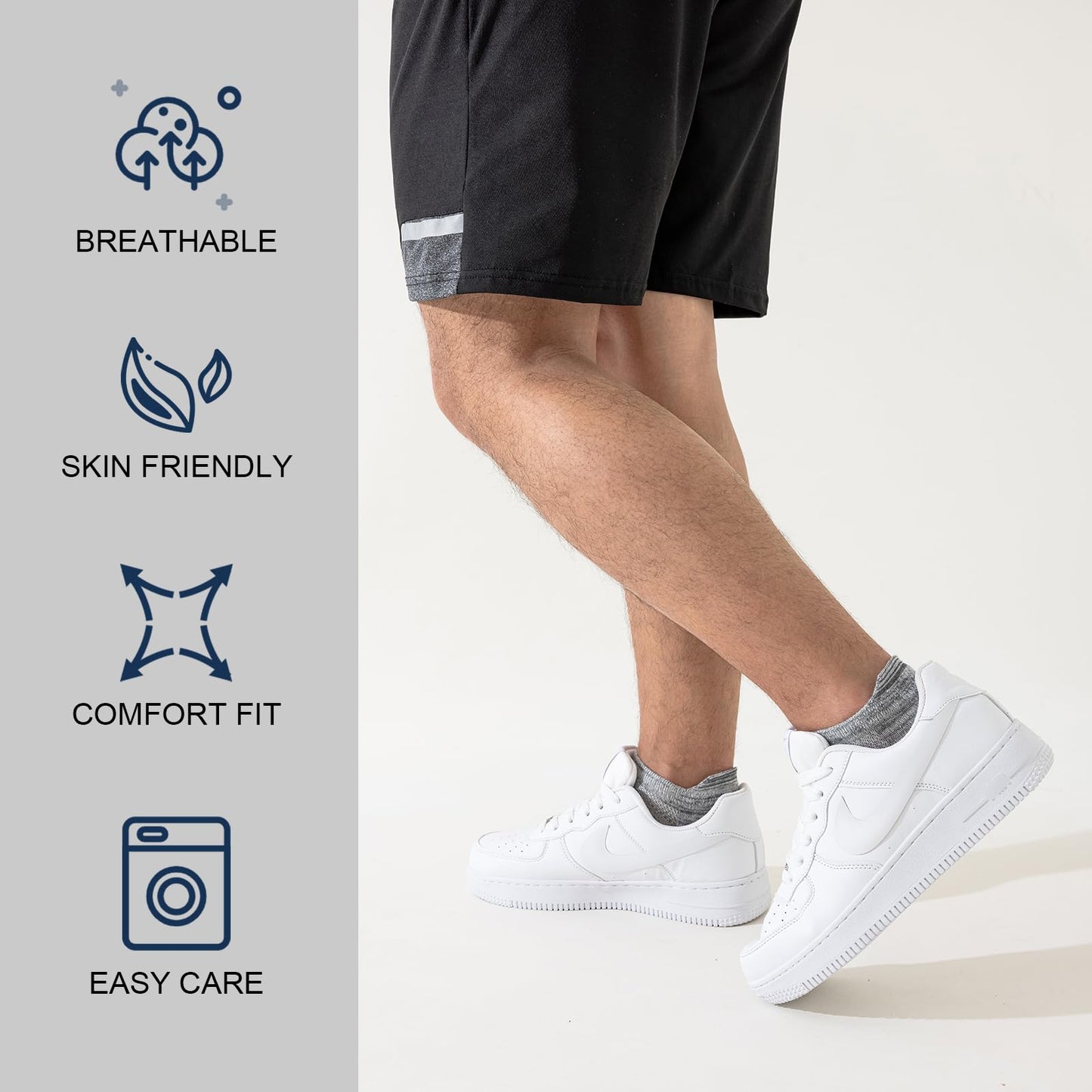 - Niofind Mens Trainer Socks | 8 Pairs | Low Cut Ankle Socks -