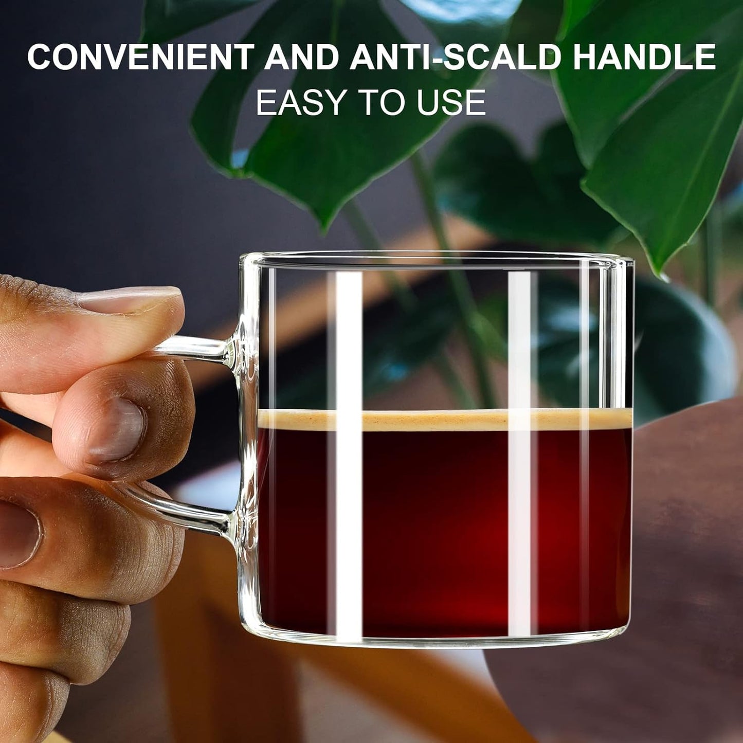 - ParaCity Espresso Cups Set of 4 | Insulated Espresso Shot Glass 4.3 OZ -