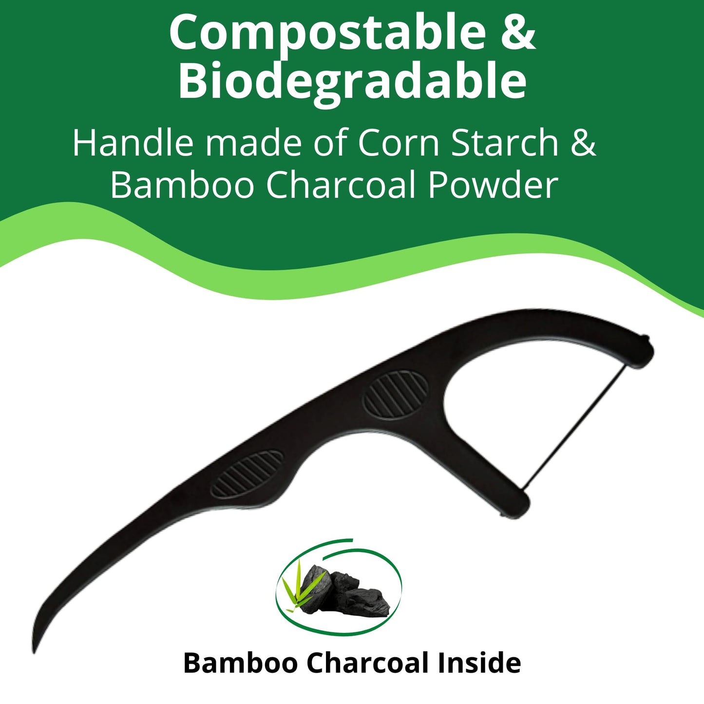 - EcoYou | Biodegradable Floss Picks | 100 Count (Pack of 2) | Floss Sticks Dental | Bamboo Floss | Flossing Sticks Pick | Floss Picks Biodegradables | Dental Floss Harps | Floss Picks | Floss Sticks