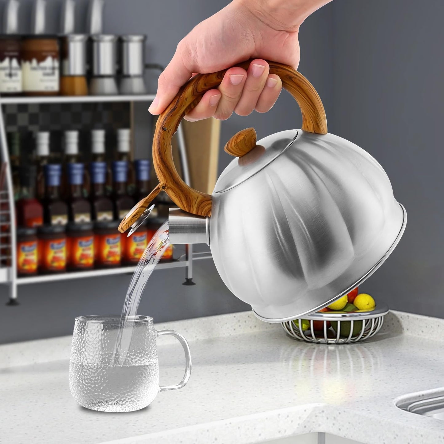 - Haus Roland Tea Kettle | Whistling Kettle | Stainless Steel -