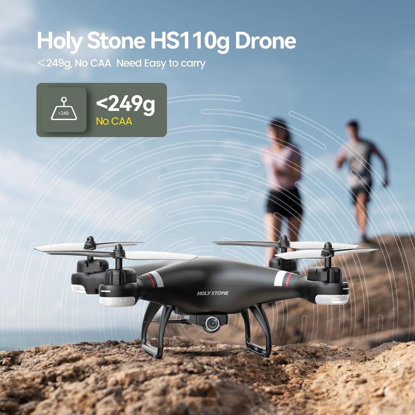 - Holy Stone HS110G GPS FPV Drone | 2K HD Live Video Camera -