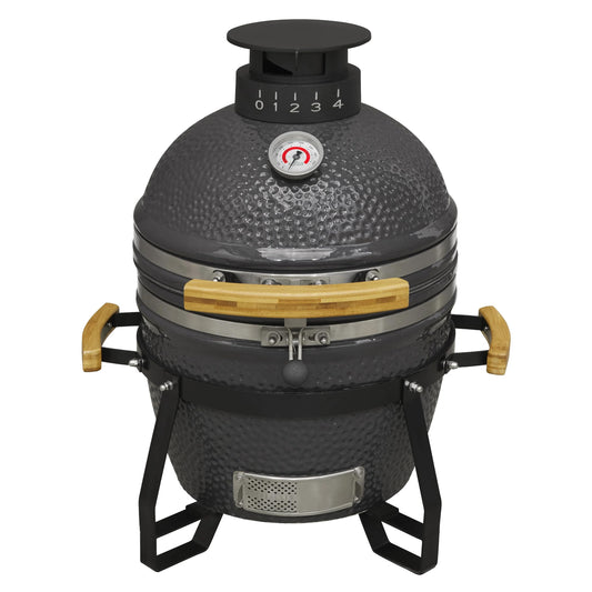 Dellonda Deluxe 16"(40cm) Ceramic Kamado Style BBQ Grill/Oven/Smoker - DG158