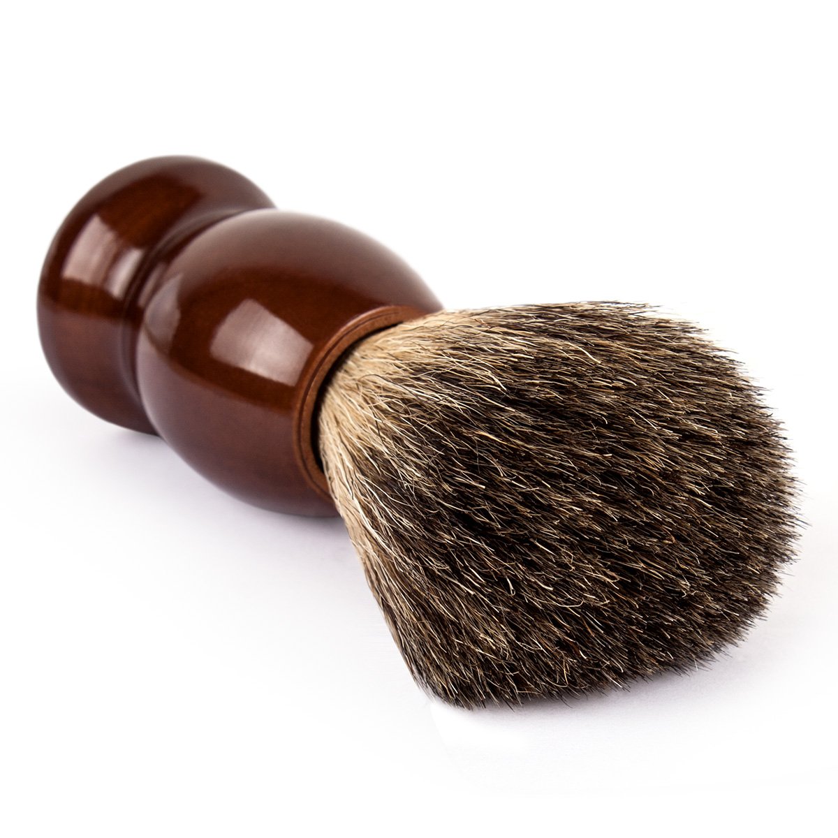 - QSHAVE 100% | Best Original Pure Badger Hair Shaving Brush | Handmade | Real Wood Base -