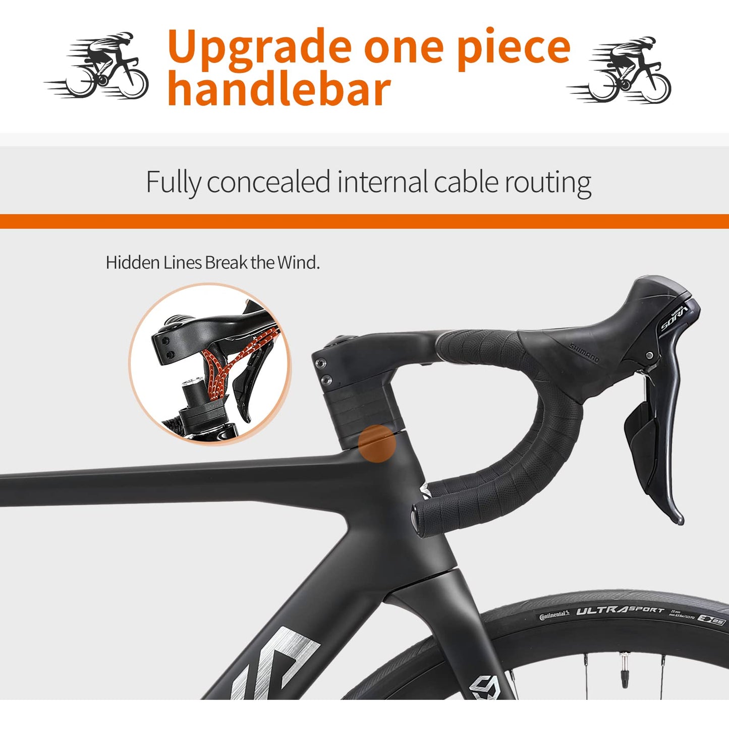 - SAVADECK Carbon Fiber Road Bike | 700C Racing Bicycle Carbon Frame -