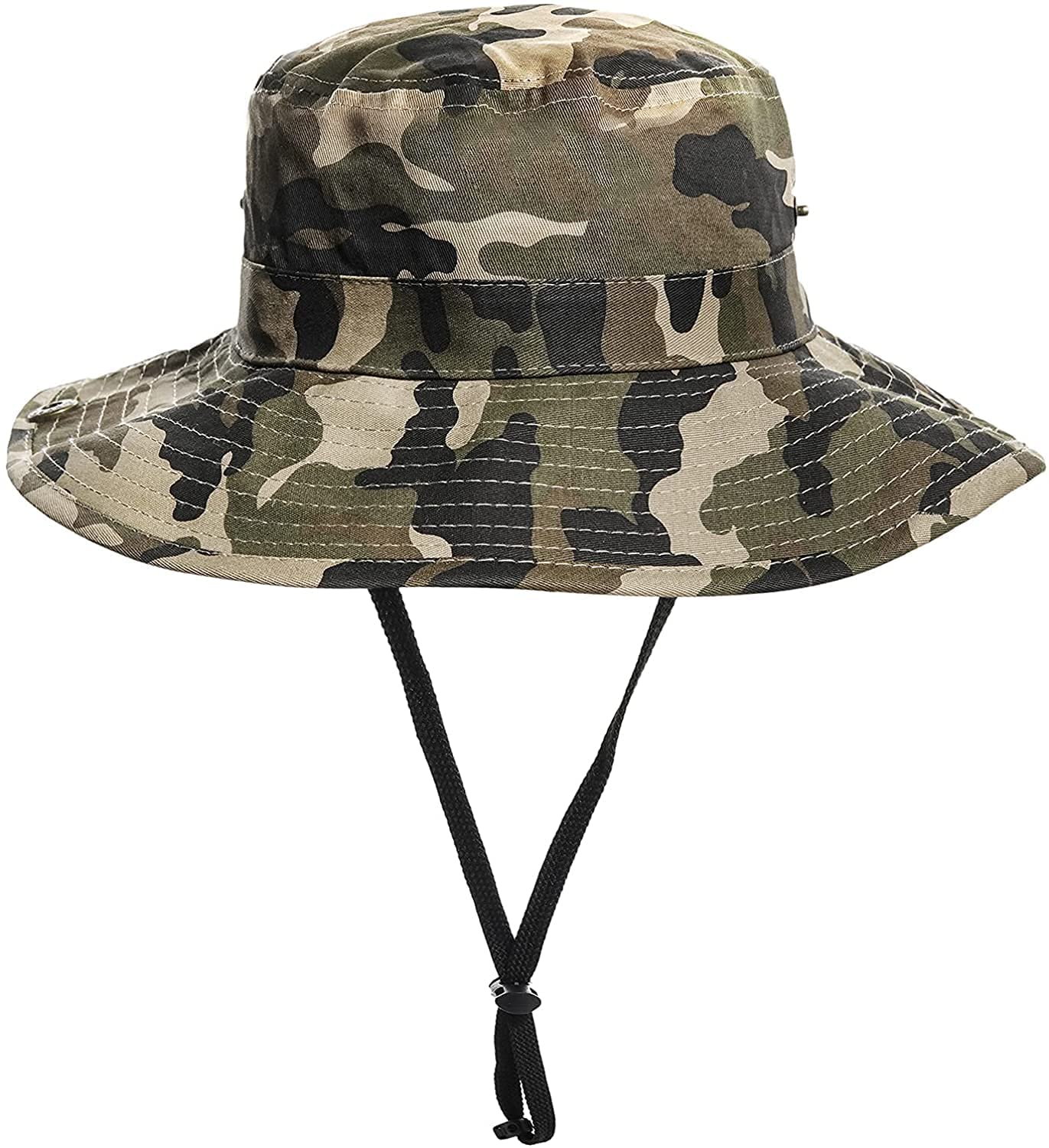 - JowTreex Boys Camo Sun-Bucket-Hat | Summer Outdoor Safari Fishing-Hat -