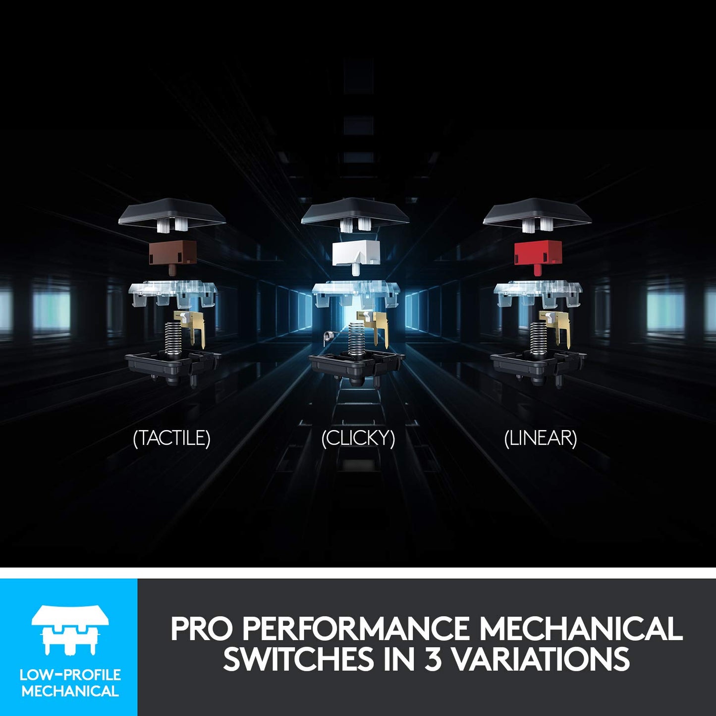 - Logitech G915 LIGHTSPEED Wireless Mechanical Gaming Keyboard -