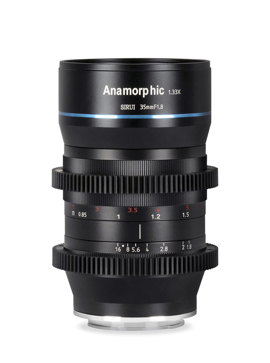 - SIRUI 35mm | F1.8 Anamorphic Cinema Lens | 1.33x APS-C | M4/3 Mount -