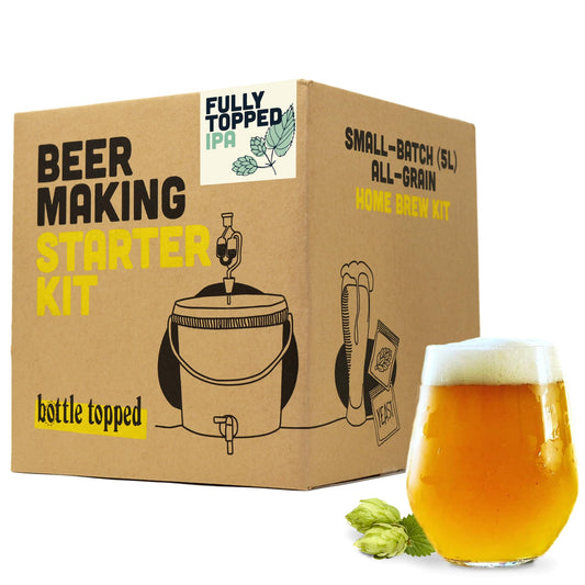- Fully Topped IPA Home Brew Starter Kit | Beer Making Kit | 5L of Beer | Beer Gift -