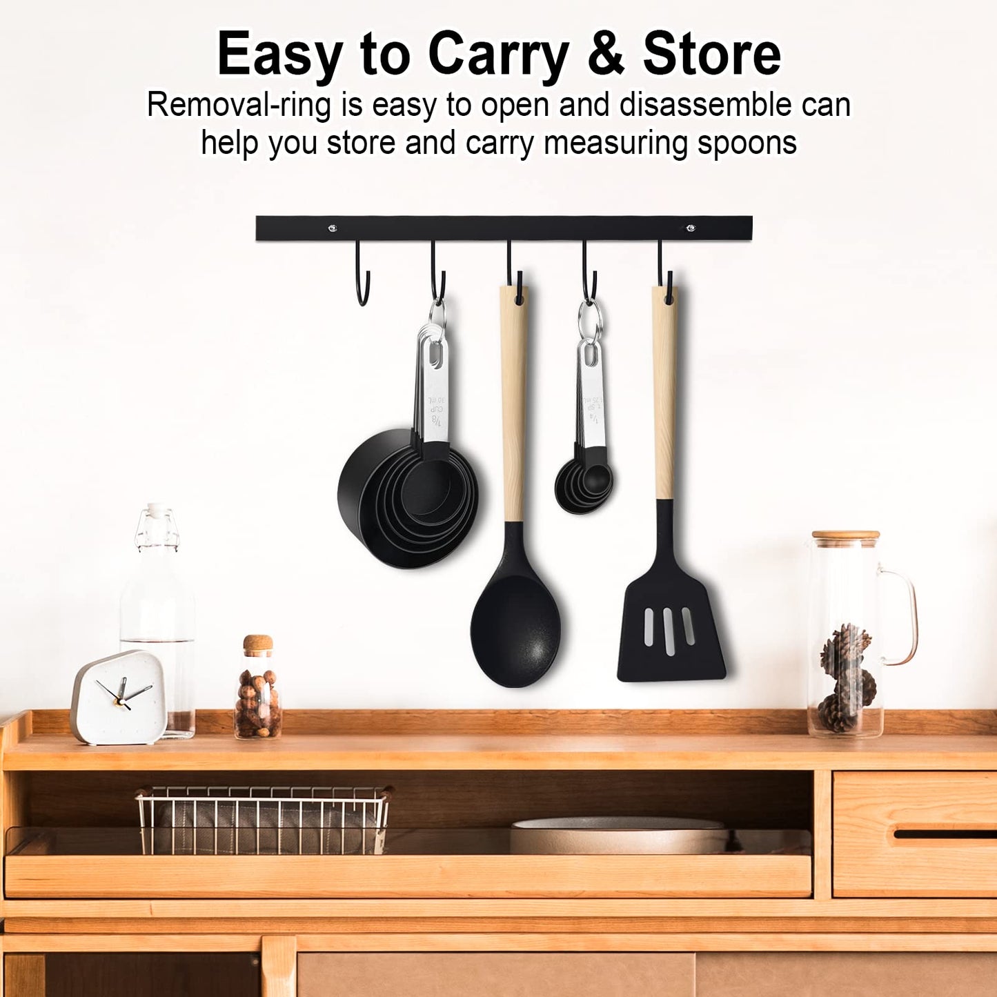 - FONYA 10 Piece Measuring Cups and Spoons Set | 5 Measuring Cups / 5 Measuring Spoons Nesting Measure Cups With Stainless Steel Handle -