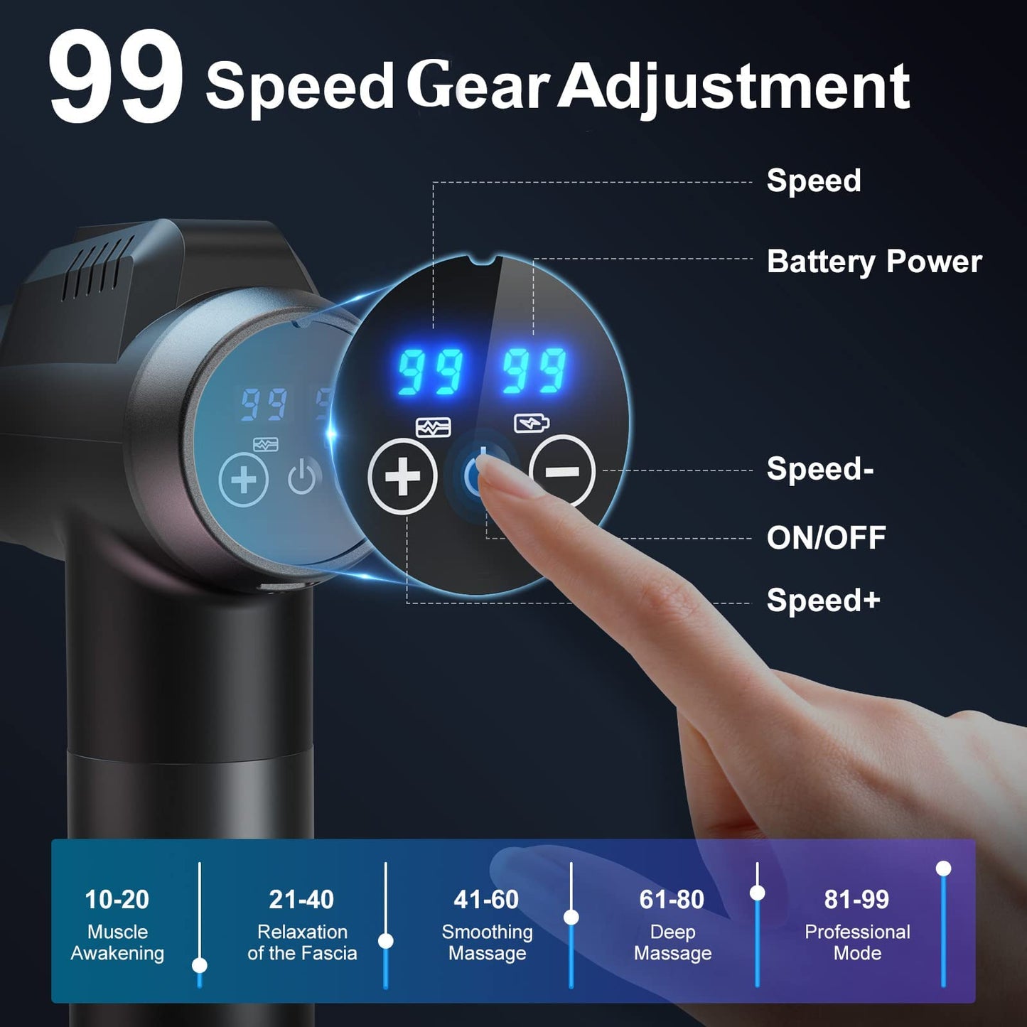 - Timiyou Massage Gun |Massage Gun Deep Tissue | Back Massagers for Muscle Pain -