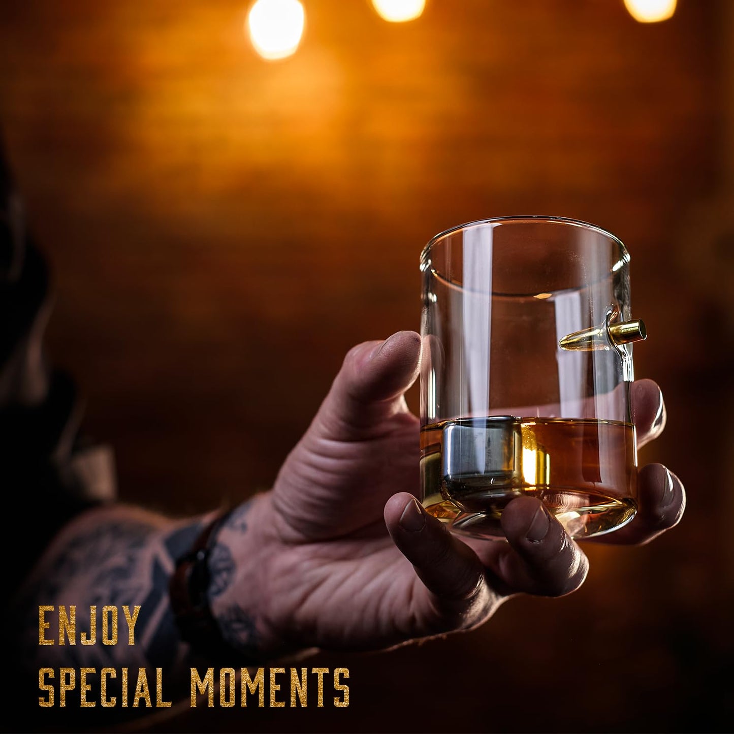 - Whisiskey – Whiskey Decanter – Rifle - 1000 ml – Whiskey Carafe Set