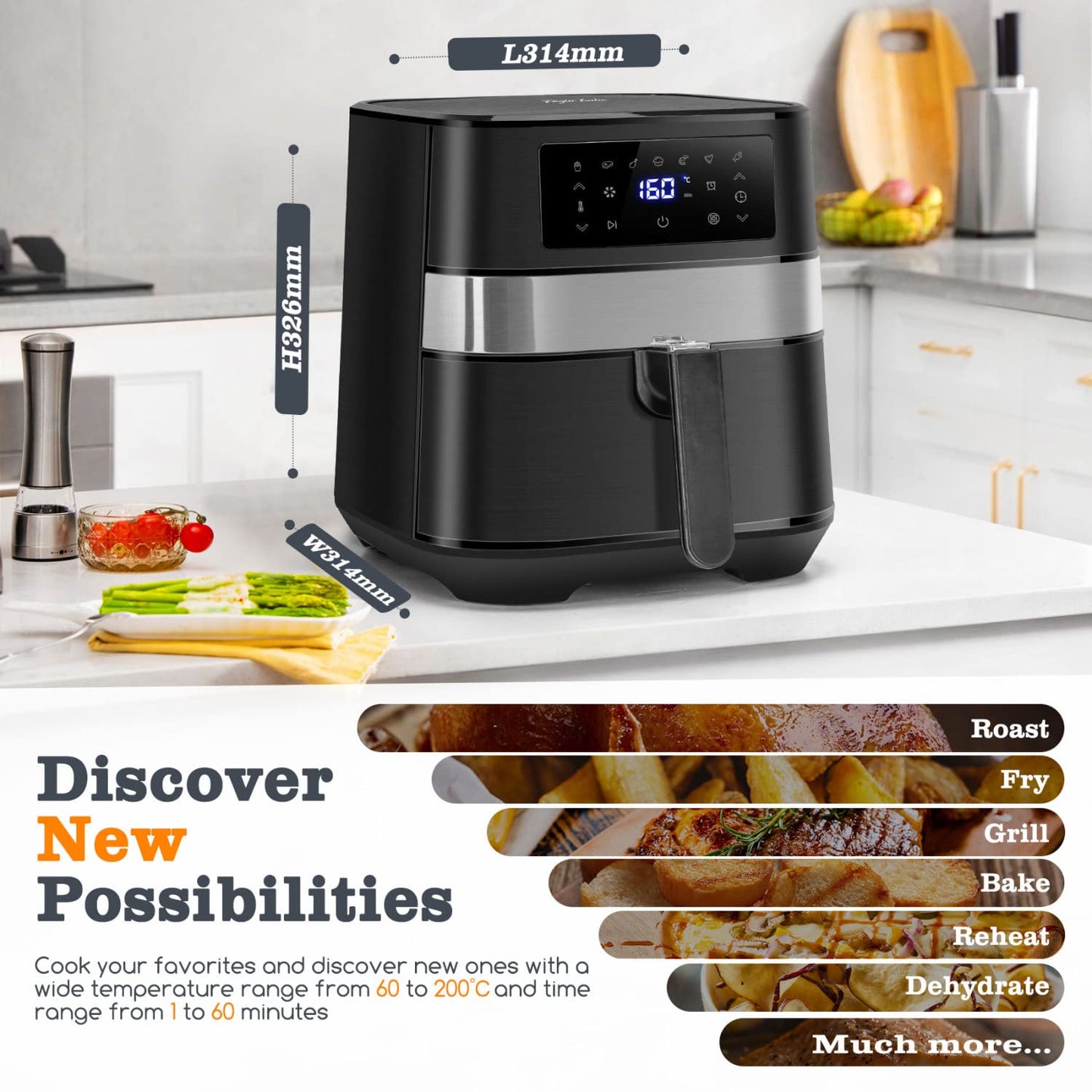 - Taylor Swoden Air Fryer | Healthy Oil Free Low Fat Cooking -