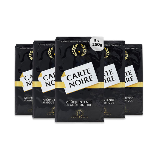 Carte Noire Classique, 100% Pure Arabica, Medium Roast Ground Coffee, 250g (Pack of 5)