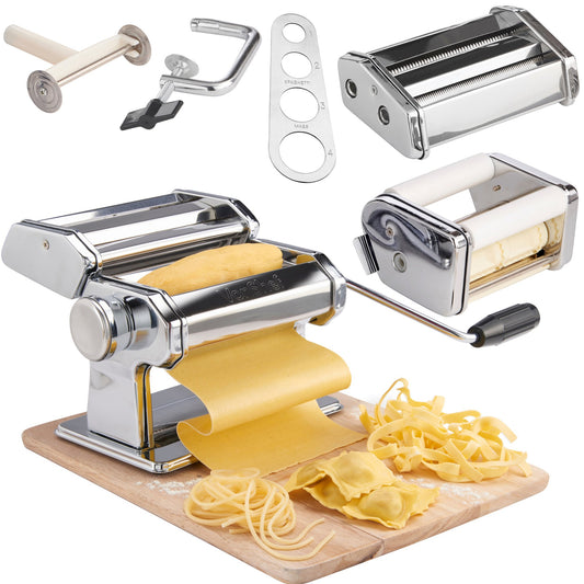 - VonShef Manual Pasta Machine, Professional Stainless Steel Pasta Maker