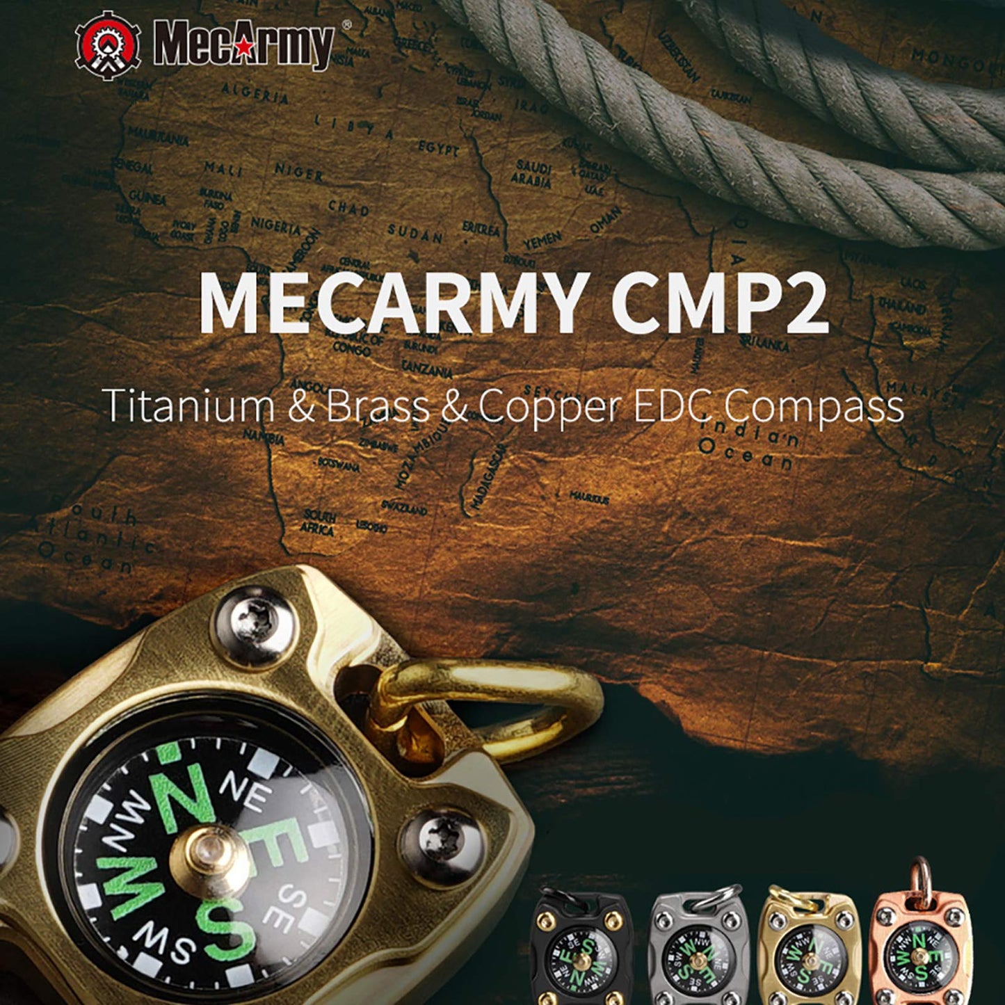 - MecArmy CMP2-T High Sensitivity EDC Compass | Fluorescence Glow in The Dark -