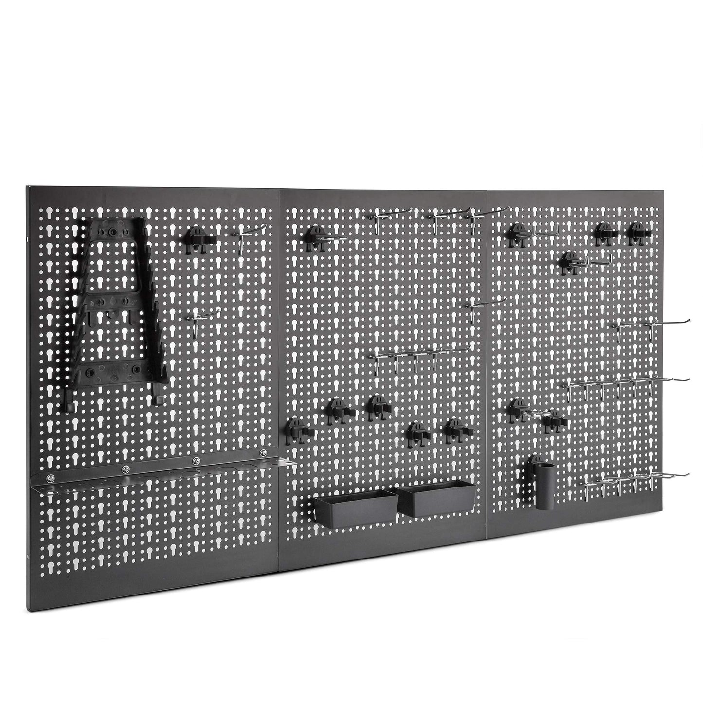 = VonHaus Tool Pegboard - 45pc - Shed and Garage Wall Storage Tool Board