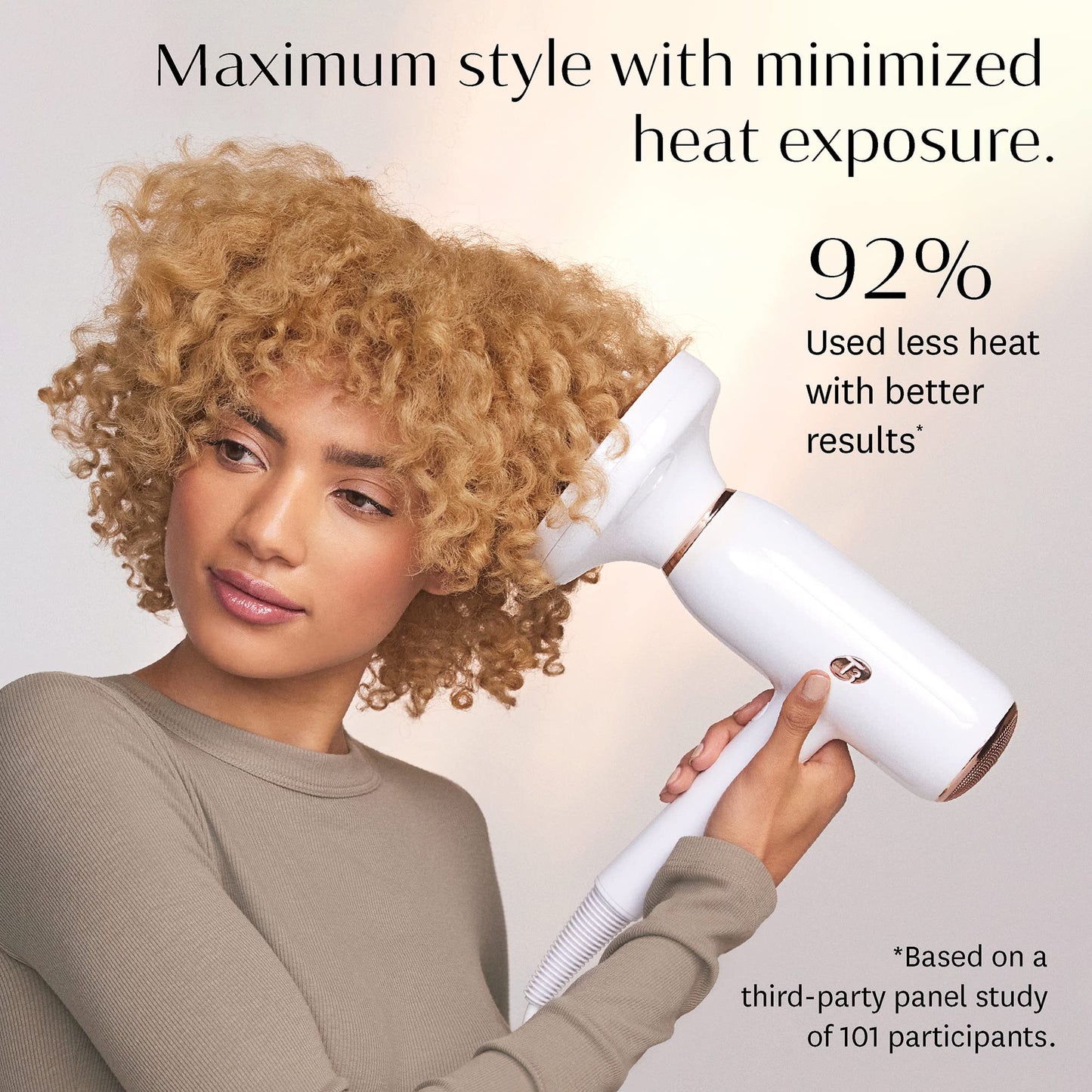 - T3 | Featherweight StyleMax Professional Ionic Hair Dryer | Custom Heat Automation & 4 Attachments, Fast Drying -