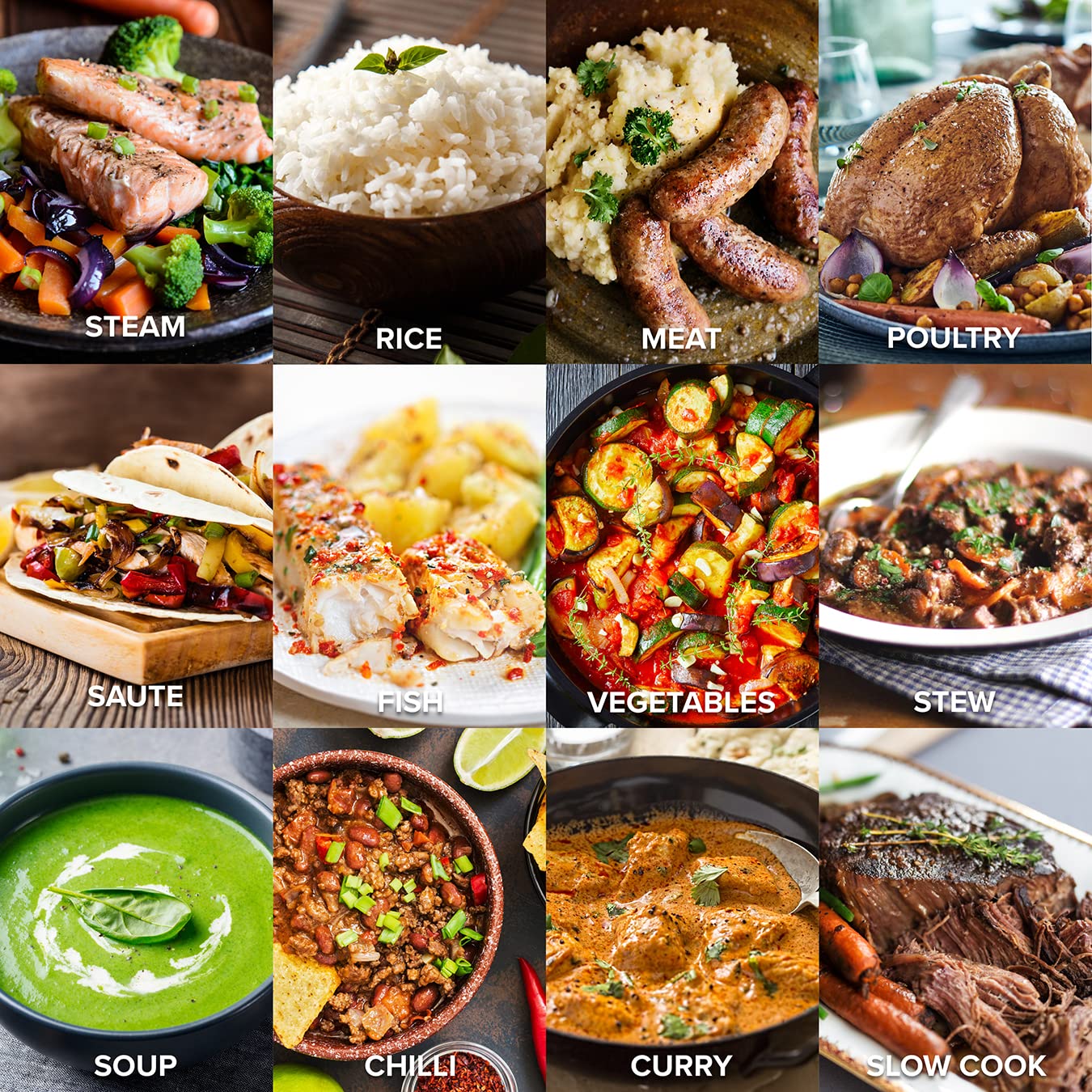 - Drew & Cole Pressure King Pro Electric Pressure Cooker 3L | 700W | Chrome | 8-in-1 Multi Cooker with Digital Display | Non Stick Pot -