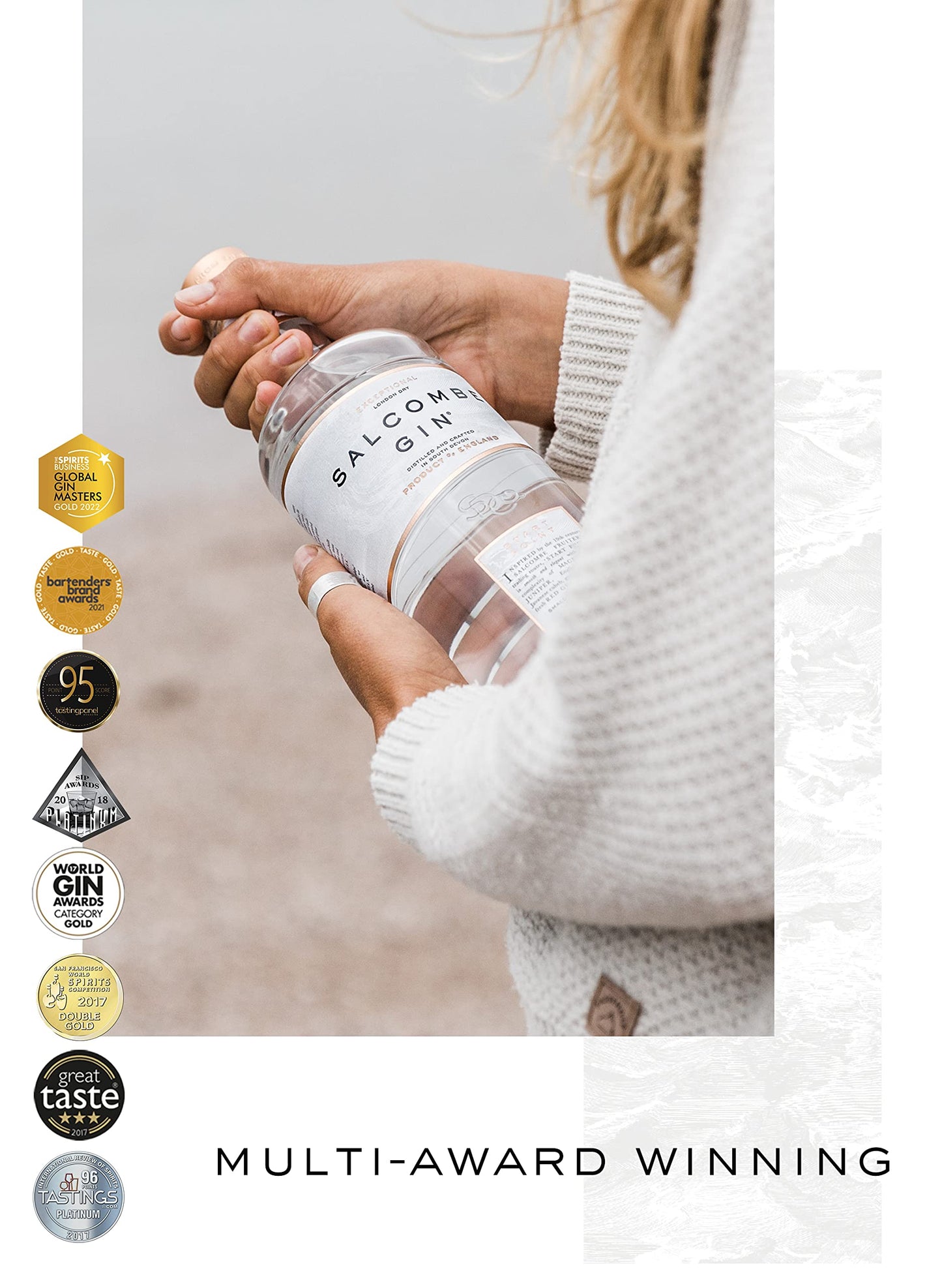 - Salcombe Gin ‘Start Point’ 70cl | 44% ABV | British Coastal Classic London Dry Gin -