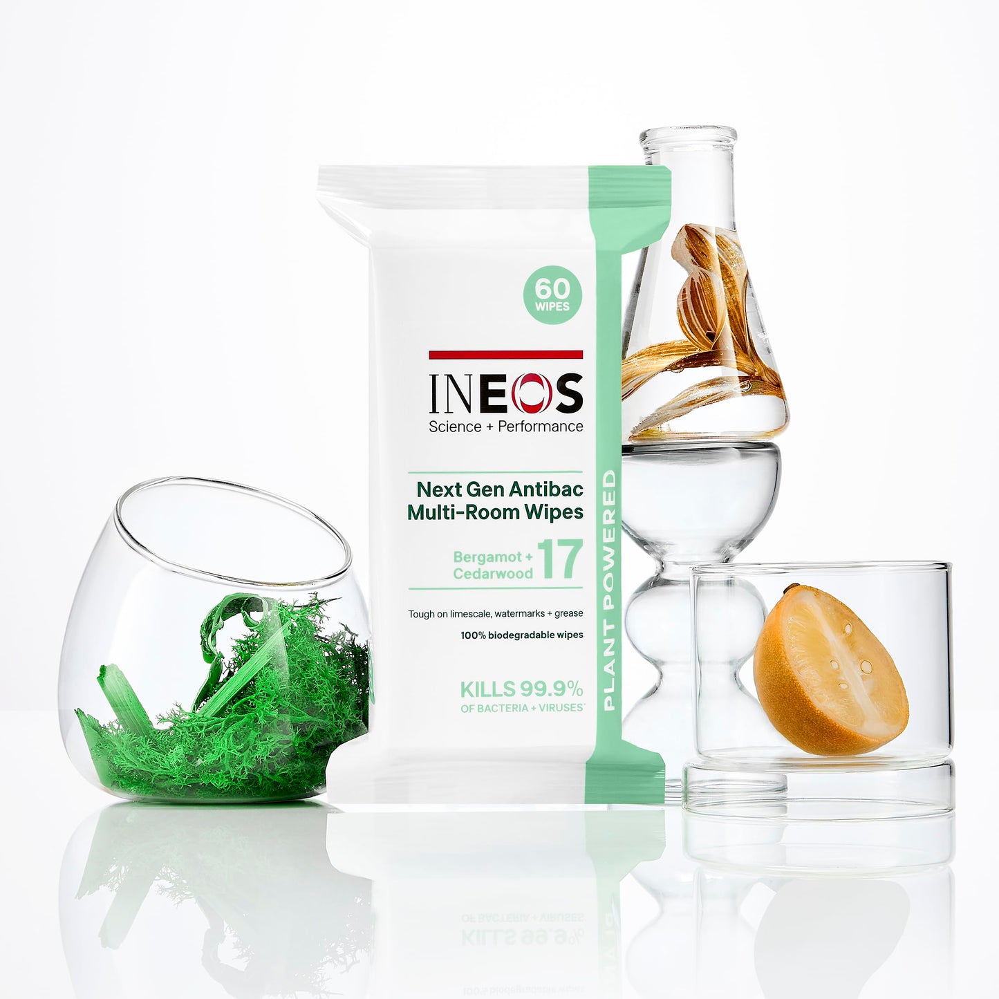 - INEOS Next-Gen | Antibac Multi-Room Disinfectant Biodegradable 60 Wipes -