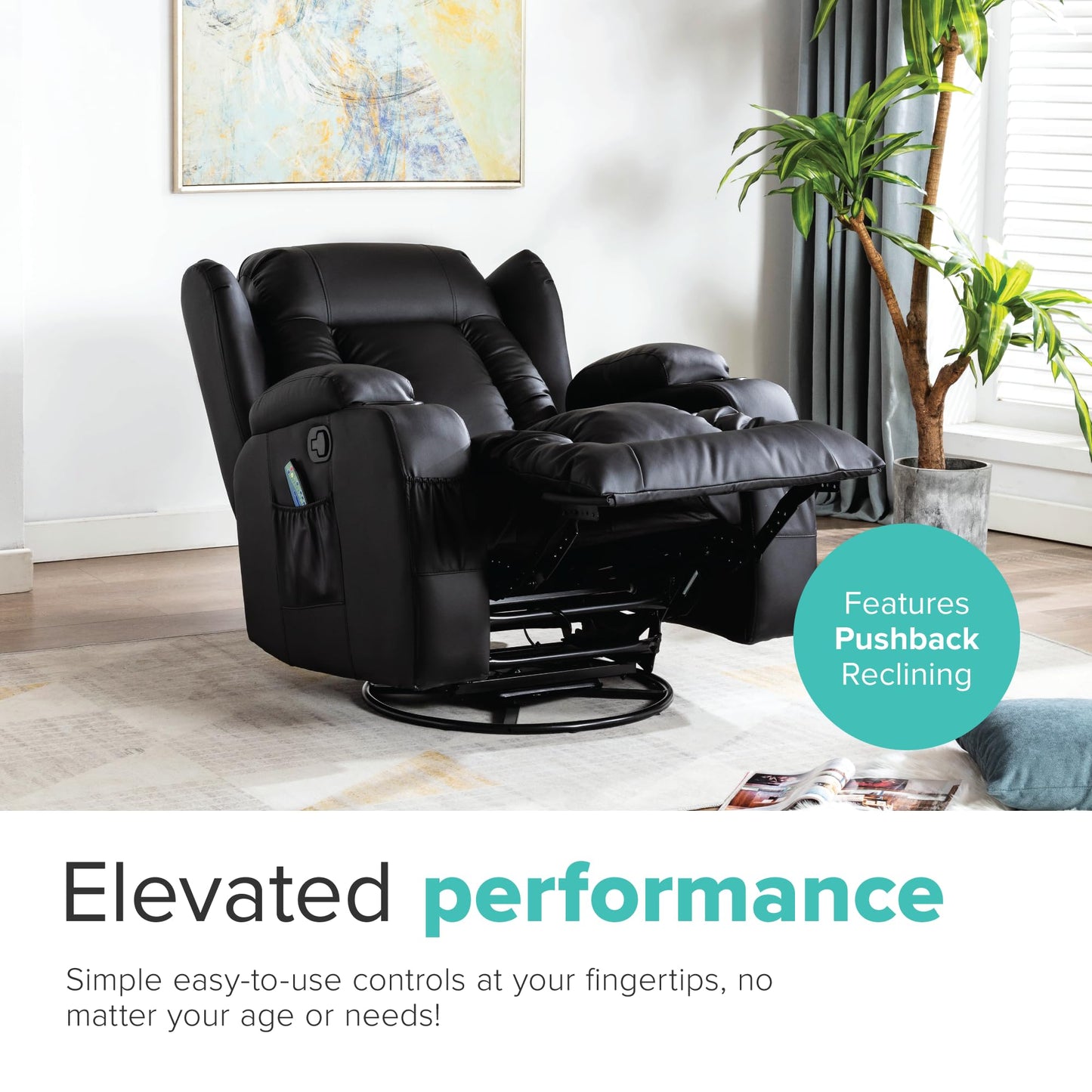 - More4Homes | CAESAR 10-in-1 Manual Recliner Armchair -