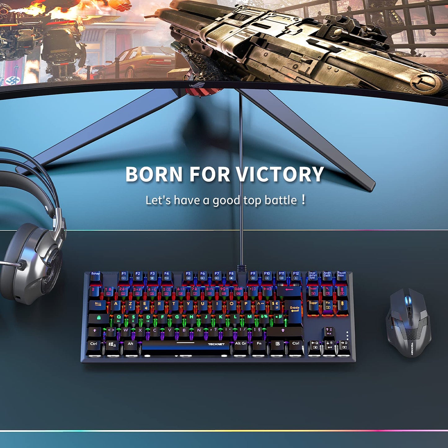 - TECKNET Wireless Gaming Mouse | 2.4G Optical USB Computer Mice | 8 Buttons -