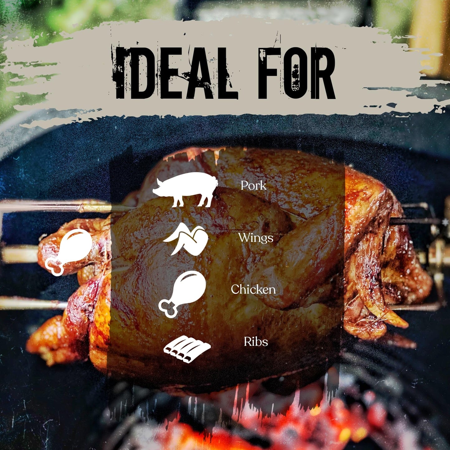 Angus & Oink | Feather Duster Chicken BBQ Rub | Orange, Paprika, Chipotle and Lemon Pepper Seasoning, Perfect For Chicken | Gluten-Free, Vegan Friendly | 200g