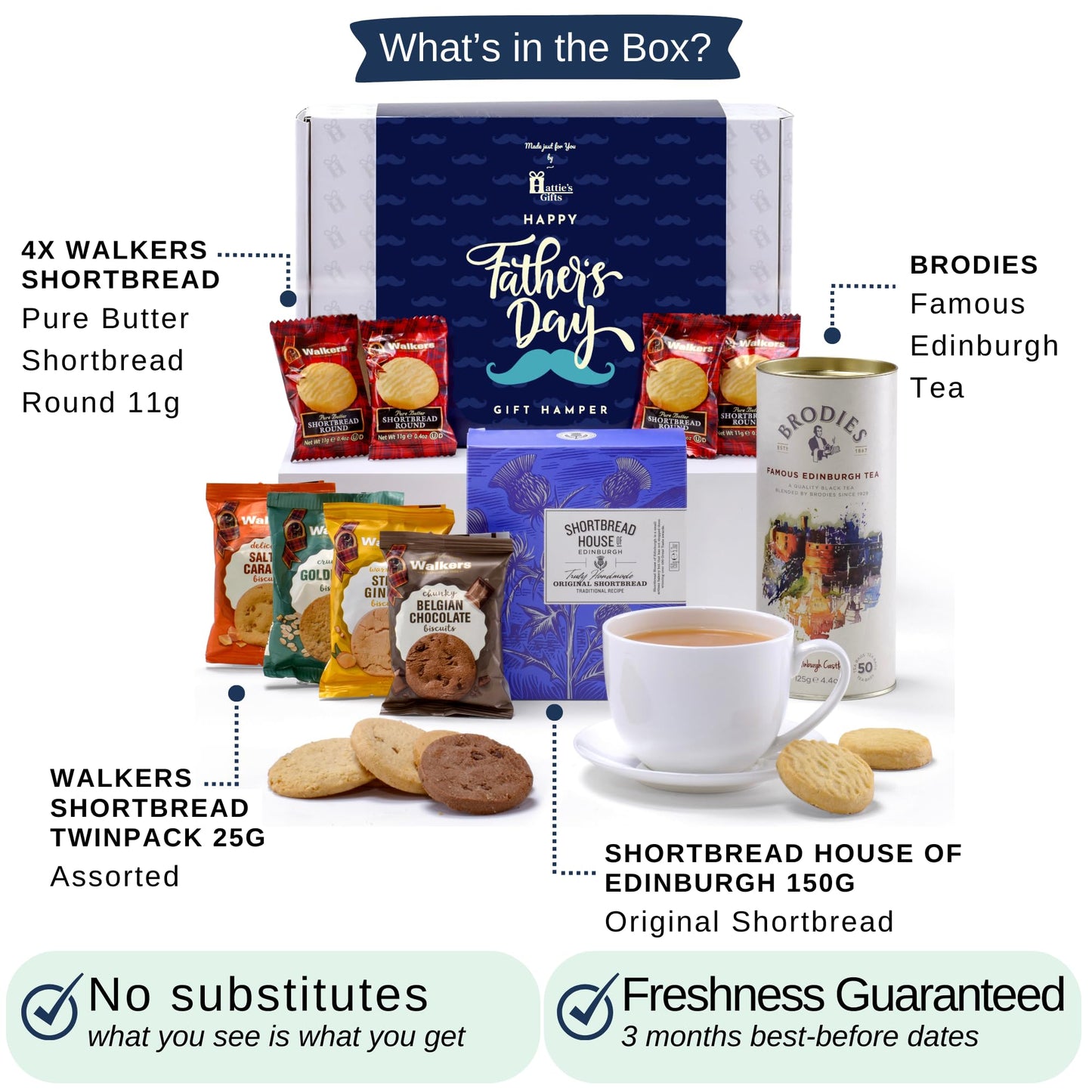 - Hattie's Gifts Father's Day Hamper | Afternoon Tea Hamper For Dads -