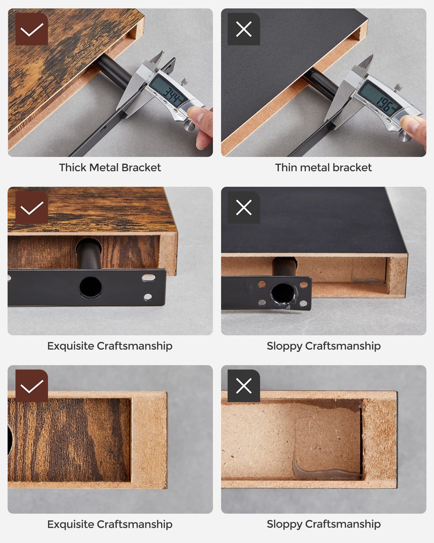 - VASAGLE Wall Shelf, Floating Shelf -