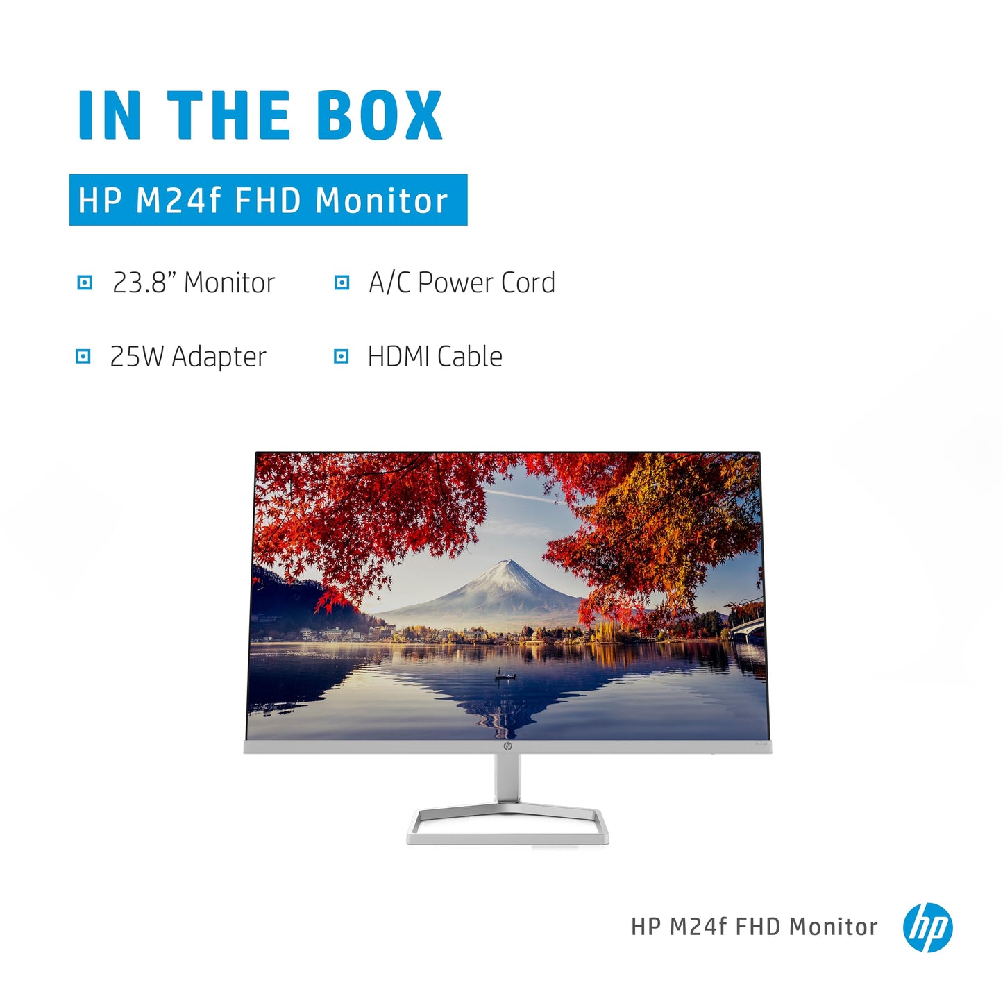 - HP 24 Inch FHD Monitor | M24f | Full HD IPS LED Display | Ultraslim | Tilt Adjustable | 75hz Refresh Rate | 5ms Response Time -