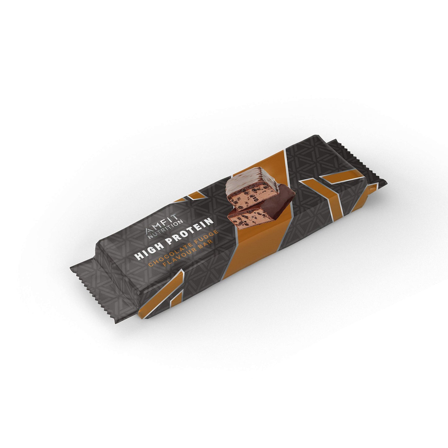 Amazon Brand - Amfit Nutrition Low Sugar Protein Bar (19.6gr Protein - 0.8gr Sugar), Chocolate Fudge Flavour, 60g, Pack of 12