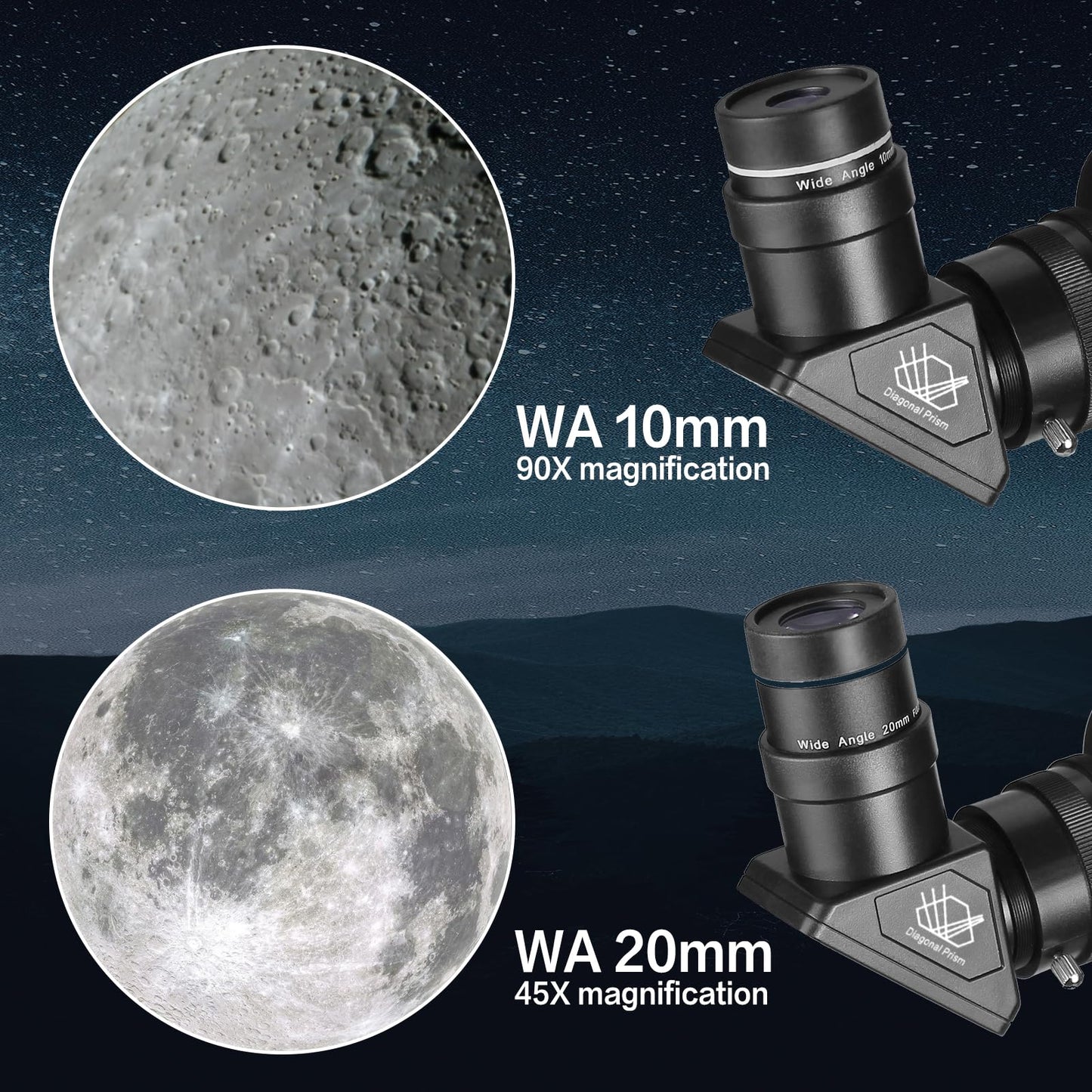 - Telescopes for Adults Astronomy | 80mm Aperture 900mm Professional Refractor Telescope -