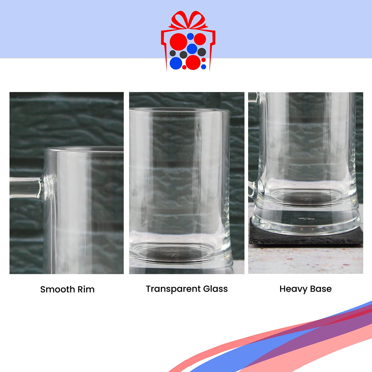 - Personalised Engraved Glass Beer Stein -