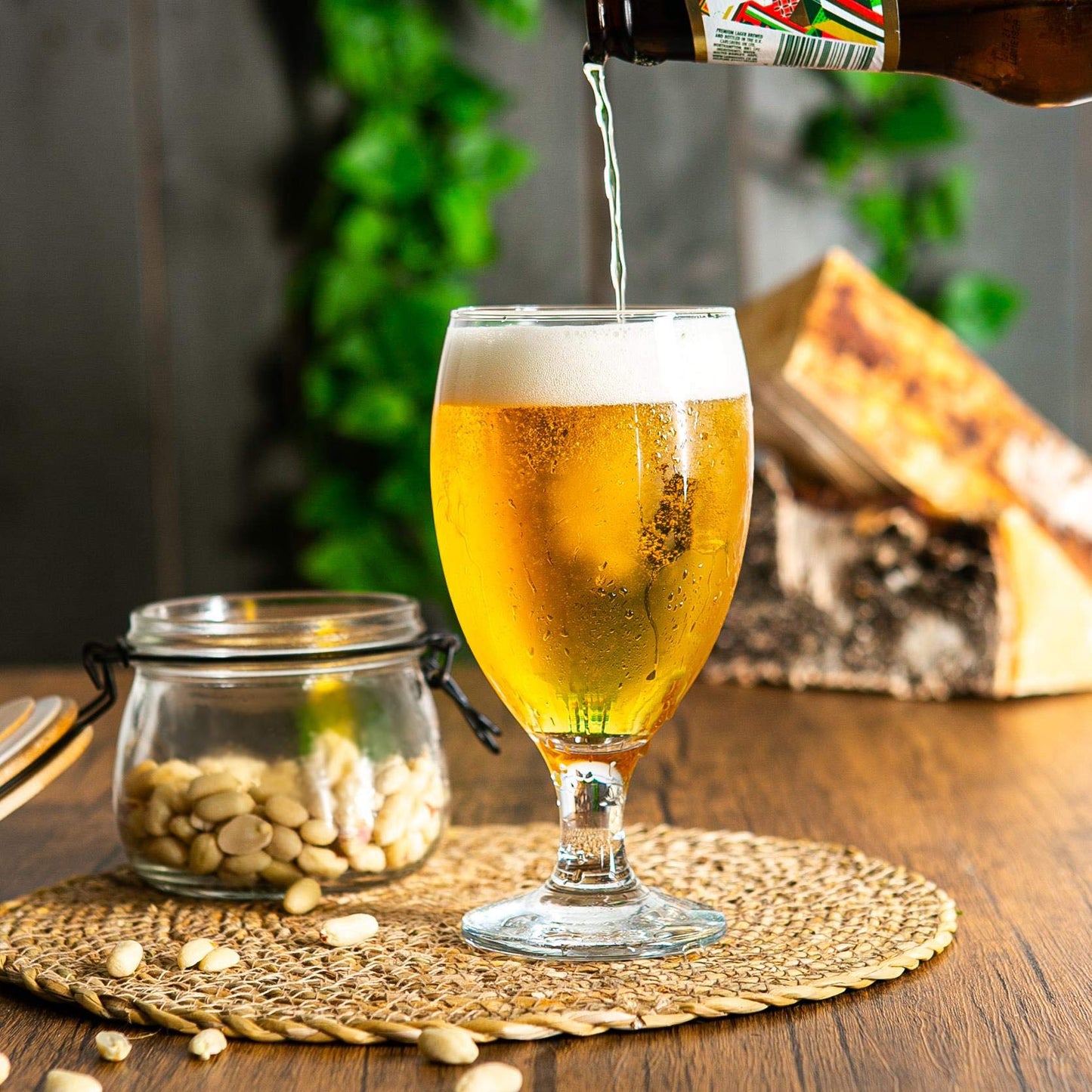 - Rink Drink 4x Pint (590ml) Classic Tulip Beer Glasses Set | 'Empire' Range | Stemmed Snifter Drinking Lager Glass -