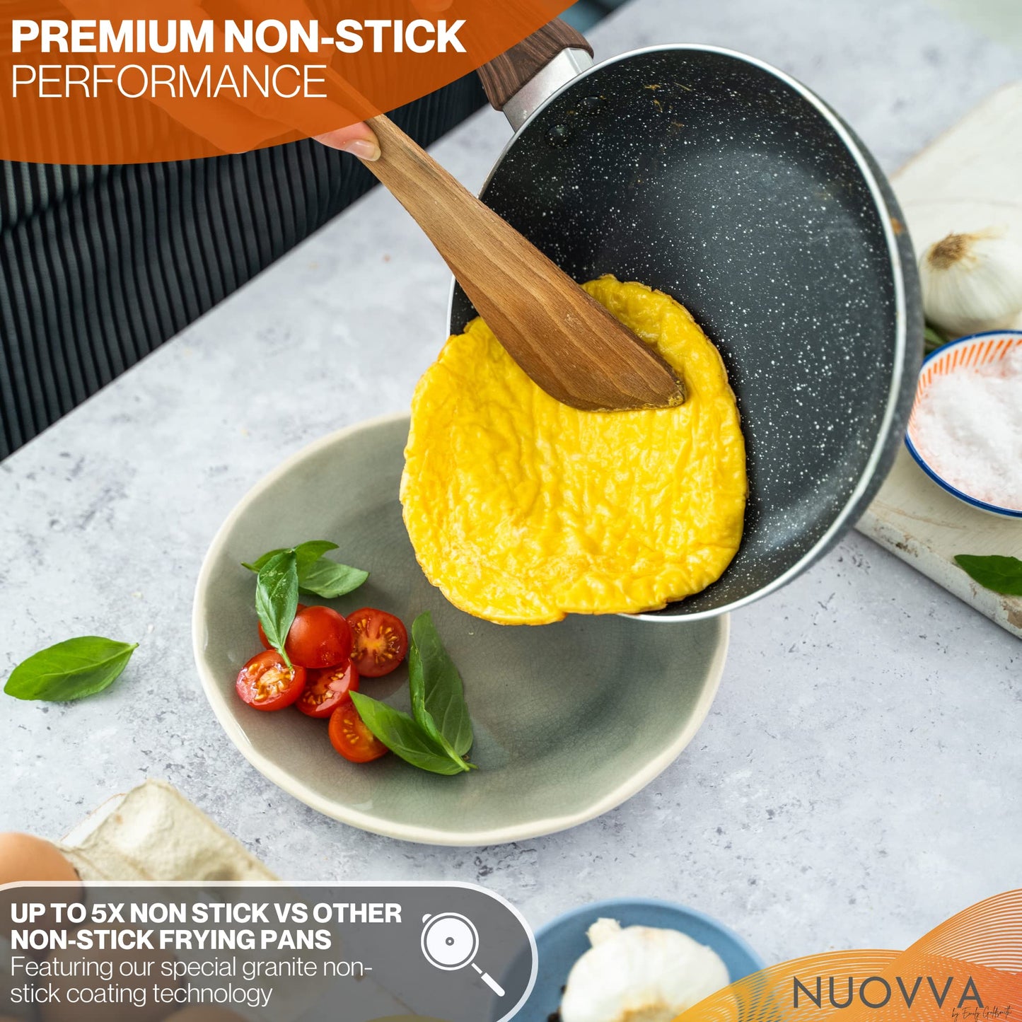- Nuovva Induction Hob Pan Set | 3pcs Non Stick Chefs Pans –