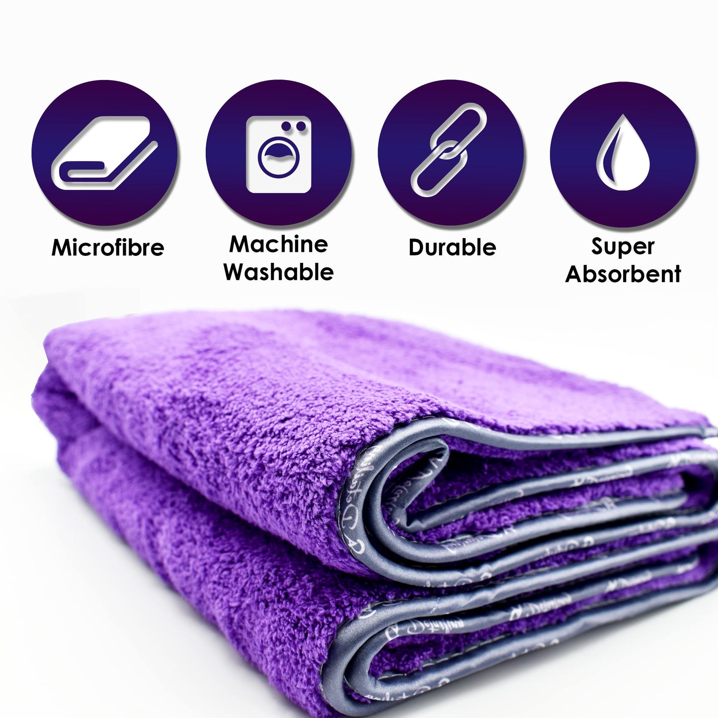CA Detailing Premium Microfibre Car Drying Towels Extra Large, Super Thick Absorbent Car Cleaning Cloths, 1000GSM 90x60cm - Perfect Drying Towel for Household, Car Detailing,Drying, Washing