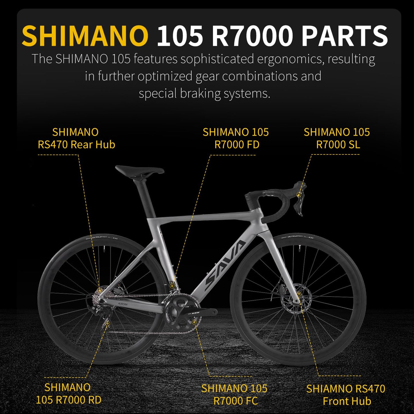- SAVADECK Carbon Road Bike |T800 Carbon Fiber Frame | 700C Racing Bicycle -