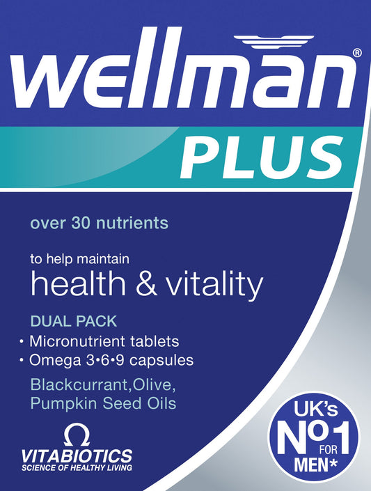 - Wellman Plus Vitamins. UK's No.1 for Men. Comprehensive Multivitamin formula