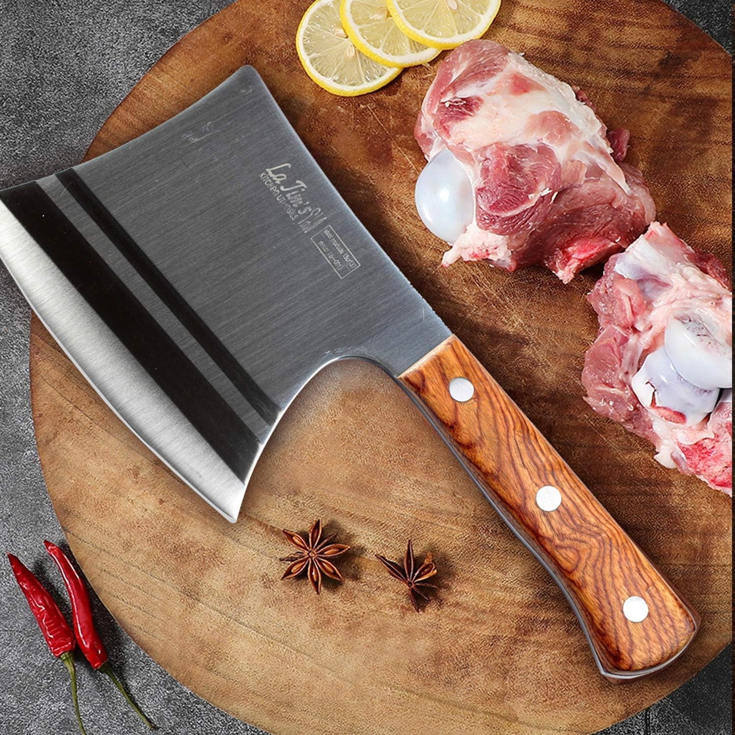 - LA TIM'S Chef Knife | Kitchen Knives  Hand Forged High Carbon Steel -
