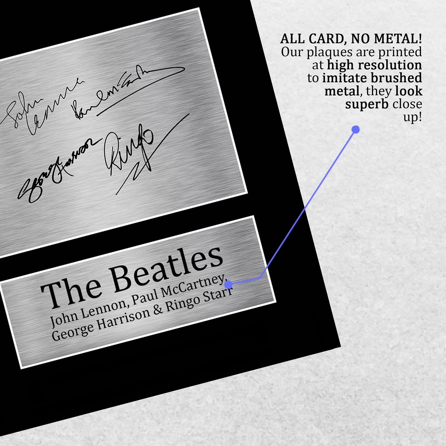 - HWC Trading The Beatles Signed A4 -