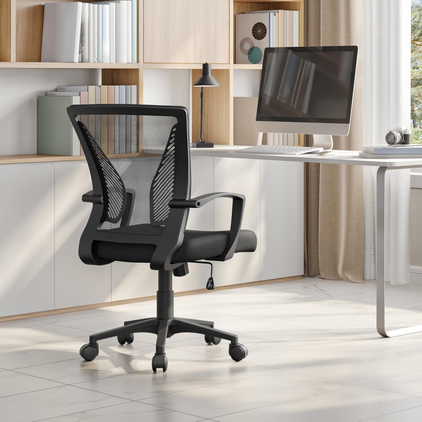 - Yaheetech Adjustable Office Chair, Ergonomic Mesh Swivel Chair For Office.