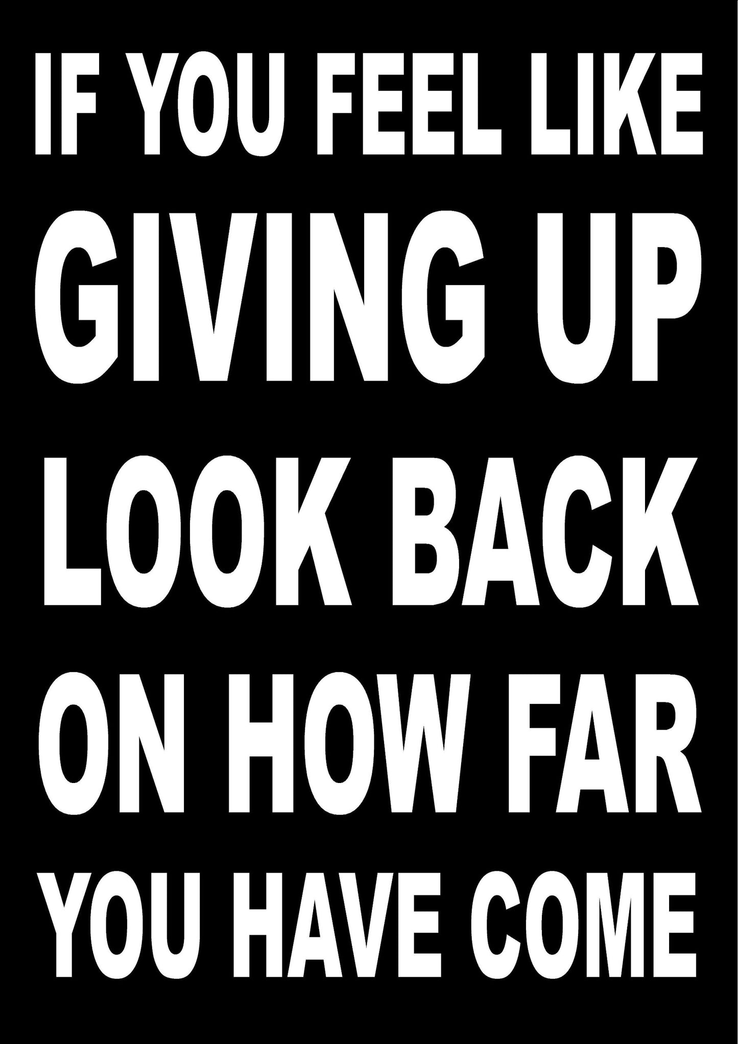 - Inspirational Motivational Quote Sign Poster -